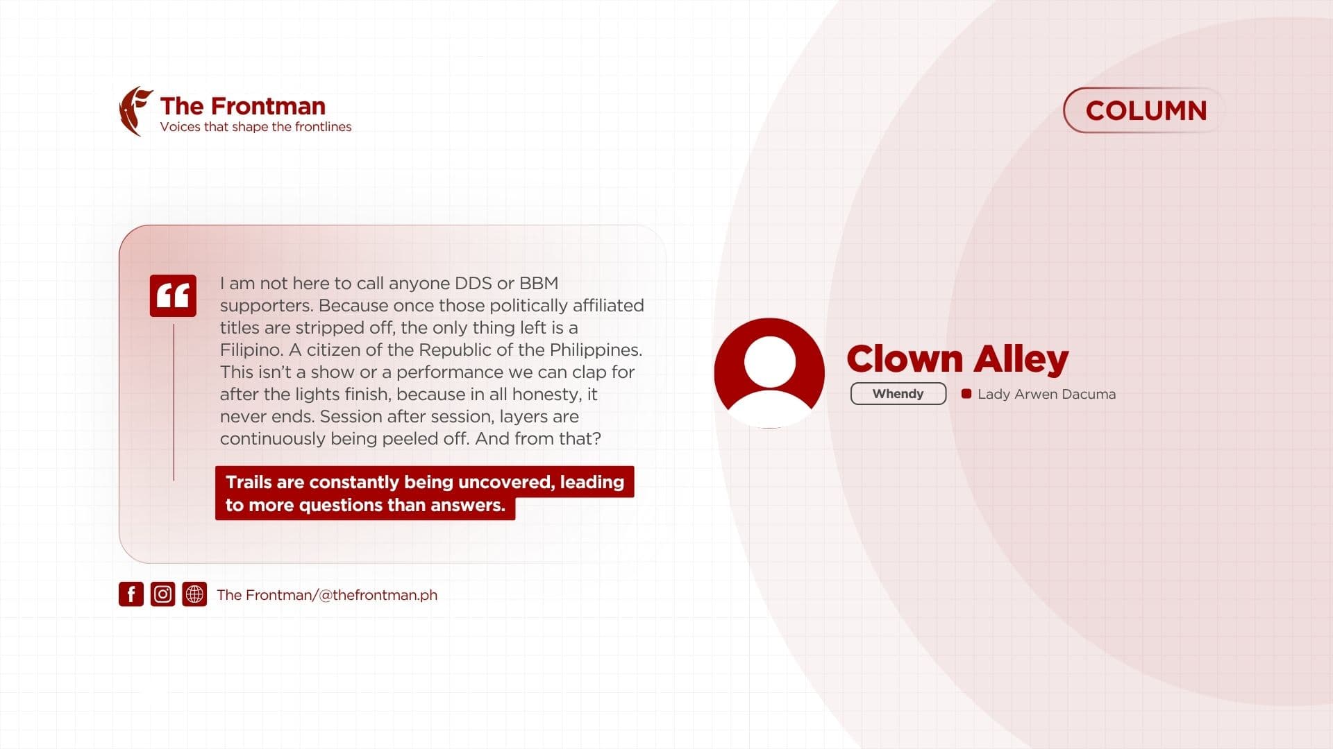 COLUMN | Clown Alley