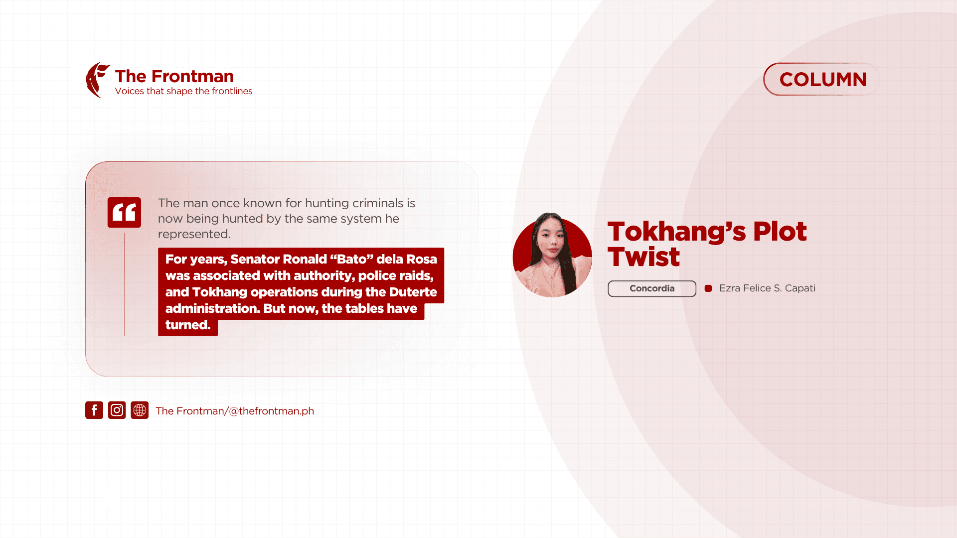 COLUMN | Tokhang's Plot Twist