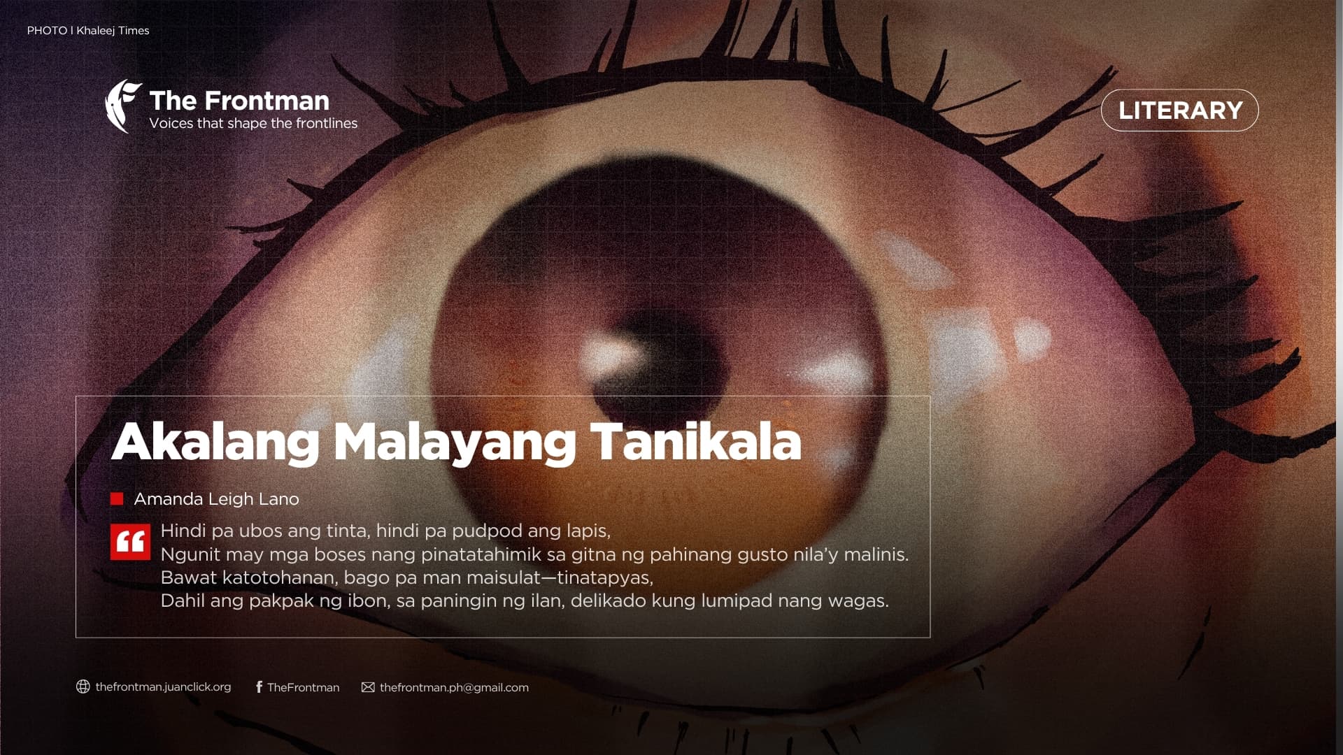 PANITIKAN | Akalang Malayang Tanikala