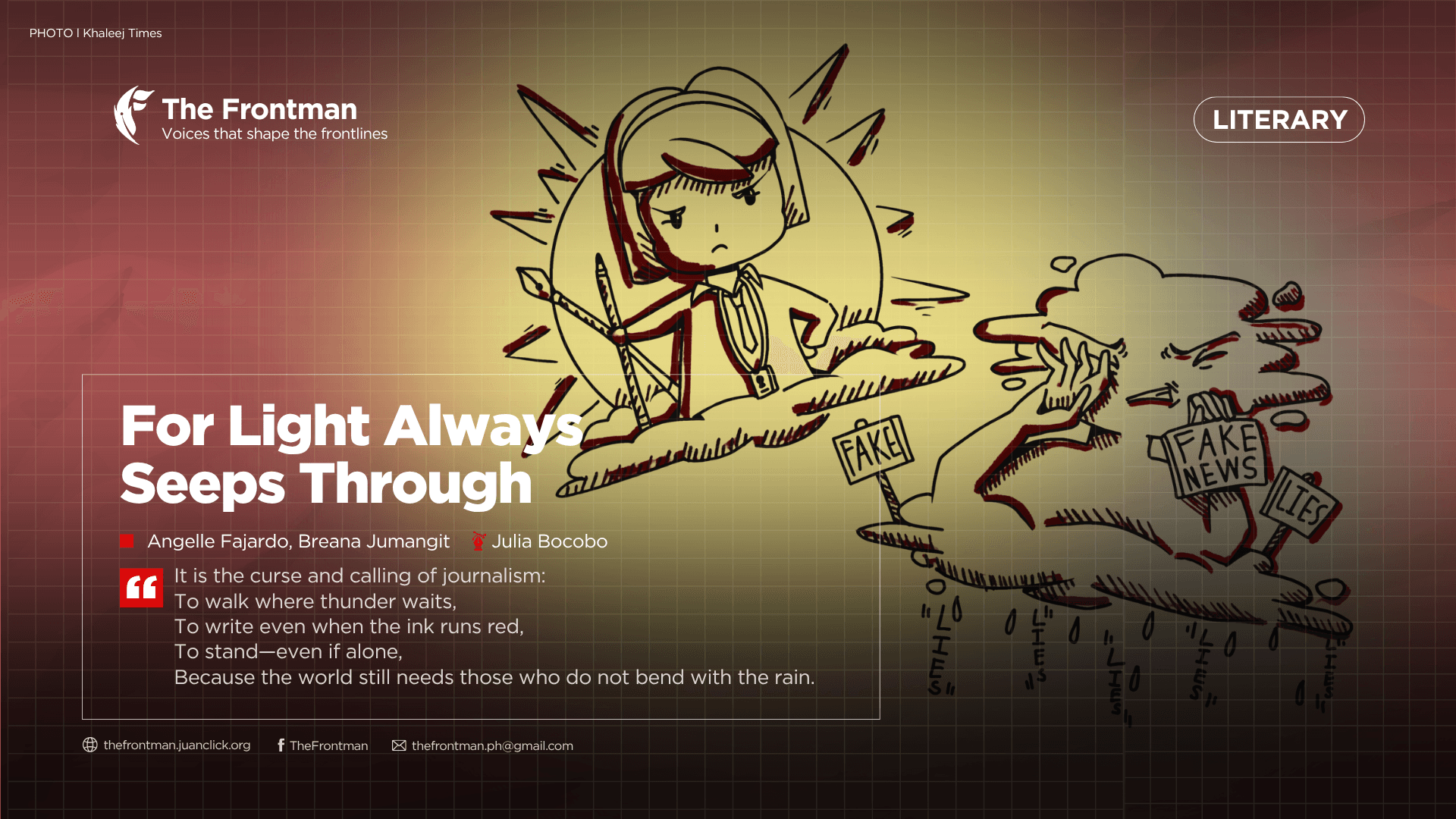 LITERARY | For Light Always Seeps Through