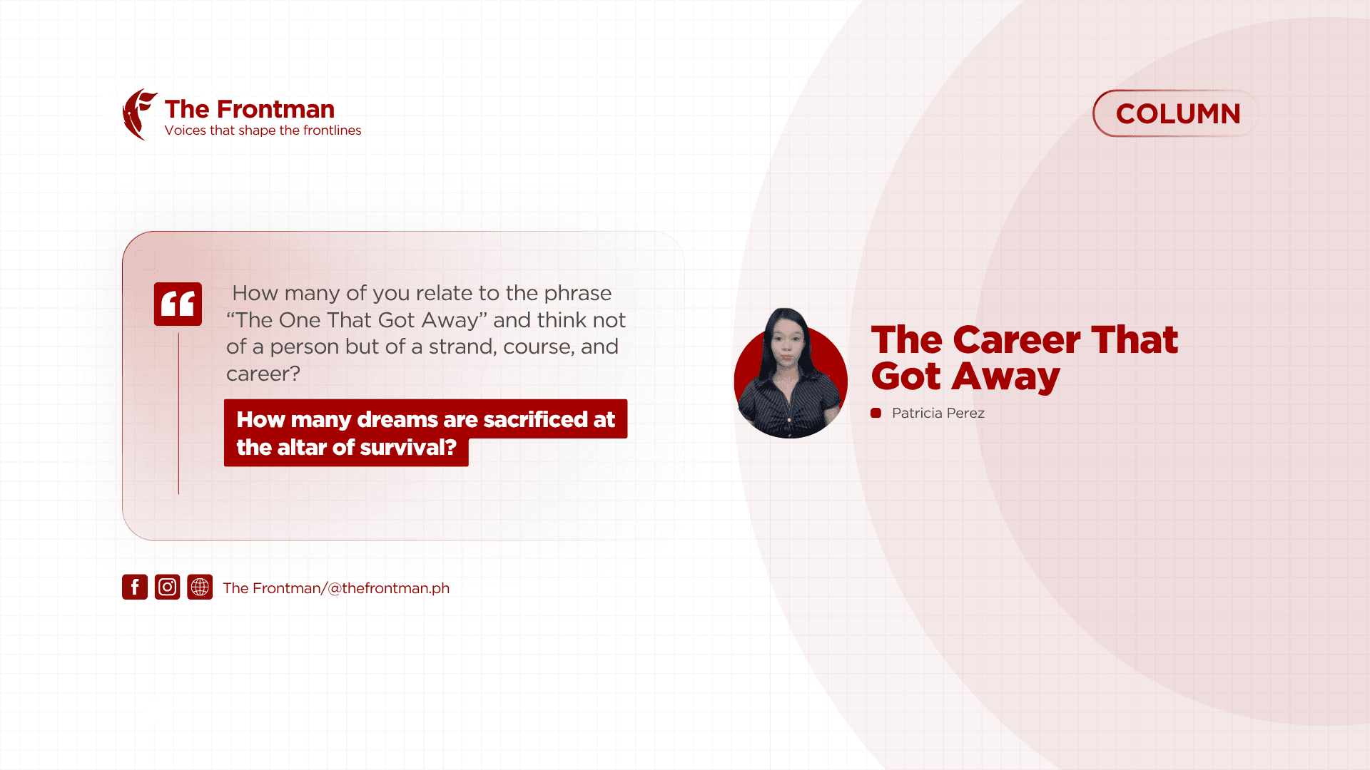 COLUMN | The Career That Got Away