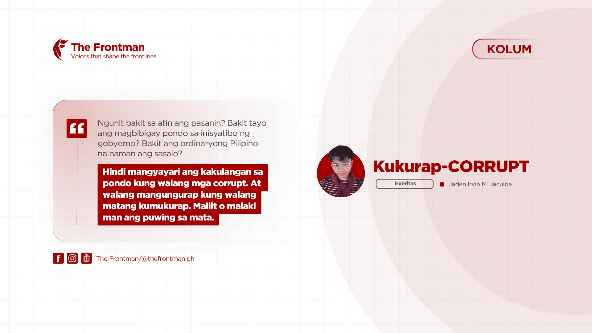 KOLUM | Kukurap-CORRUPT