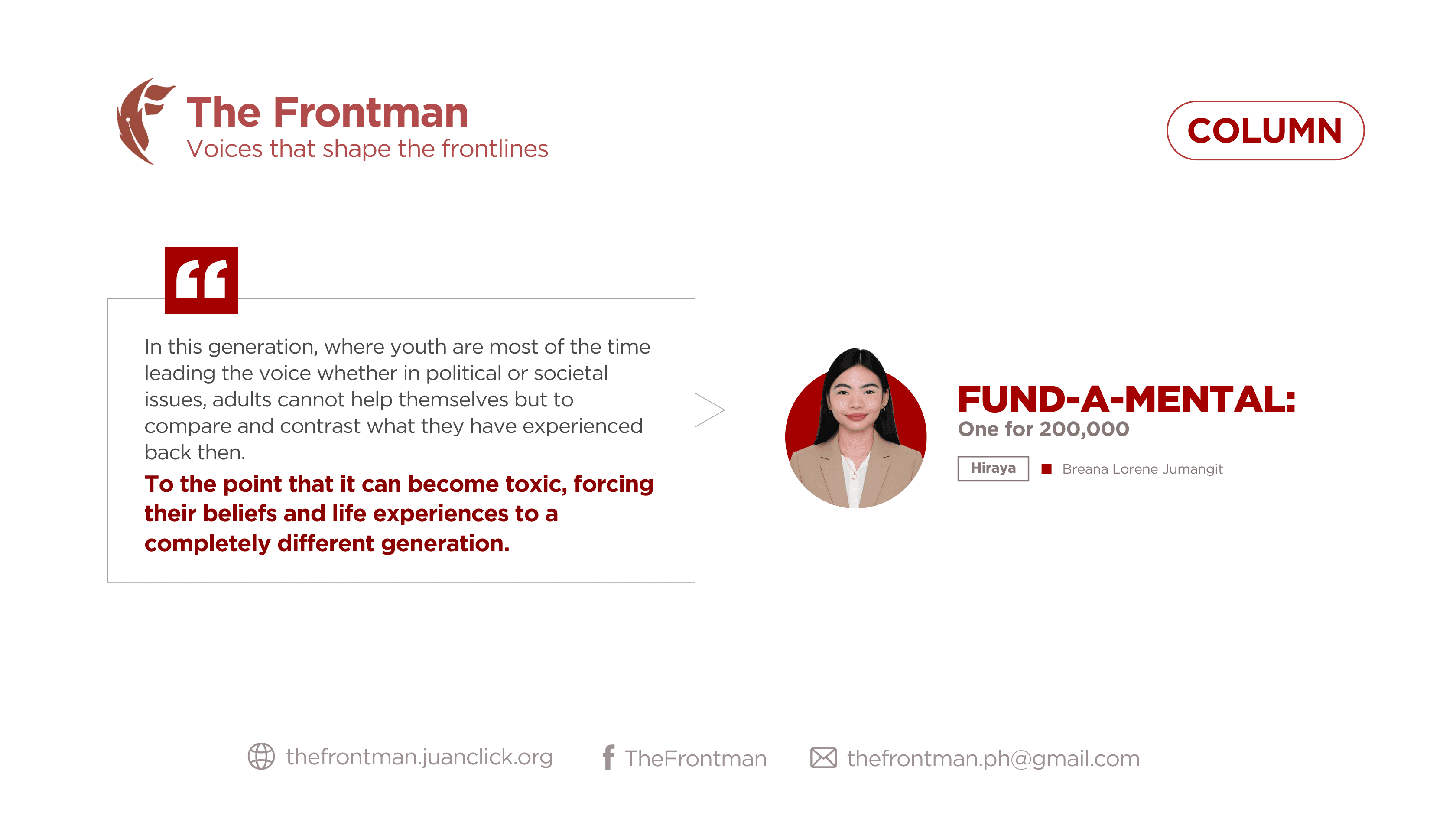 COLUMN | Fund-a-mental