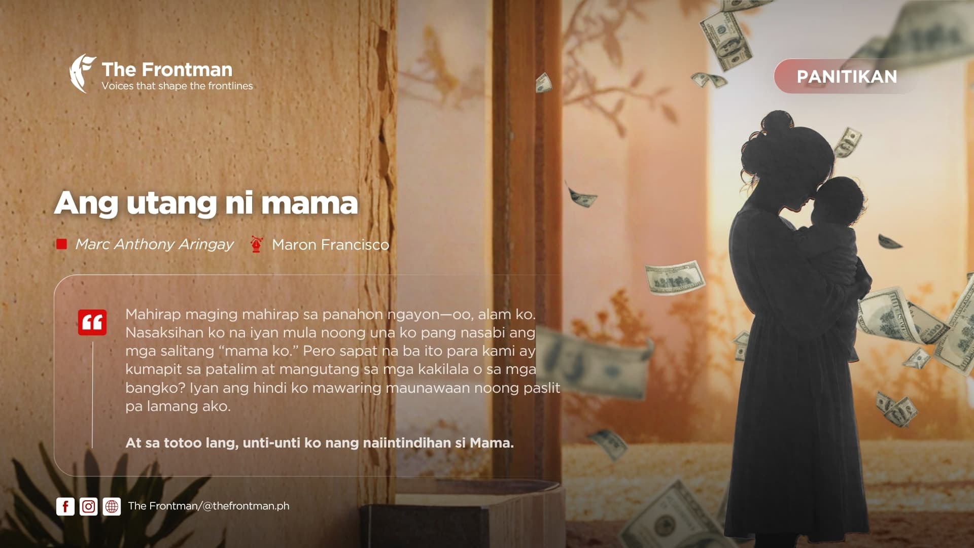 PANITIKAN | Ang Utang ni Mama